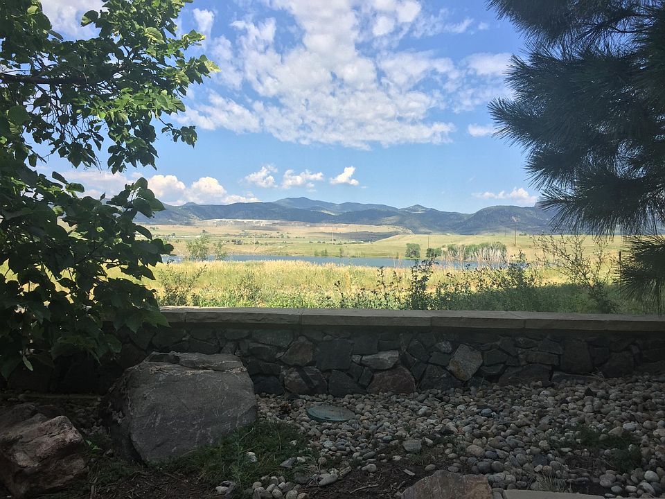 View of lake and mountains from your back patio