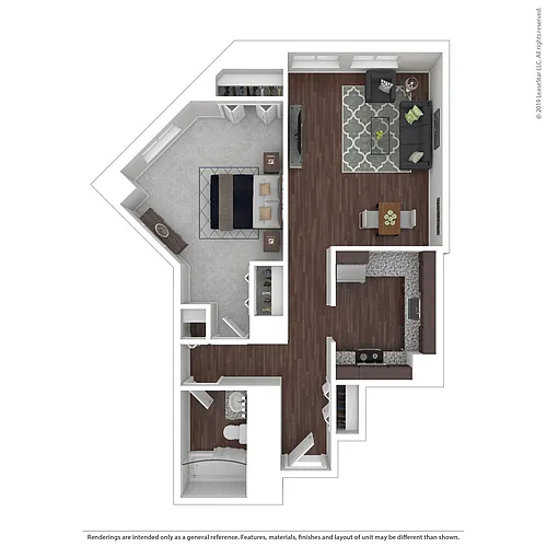 Floor plan 1x1H