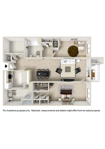 Floor plan Two Bedroom