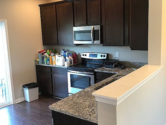 Living room into kitchen