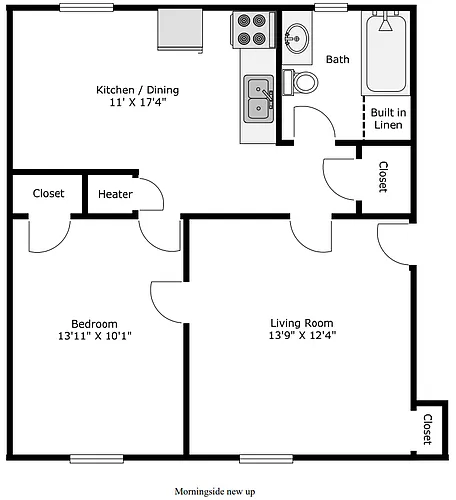 Floor plan Morningside Right