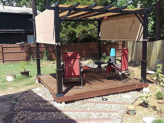 New Patio with Pergola.