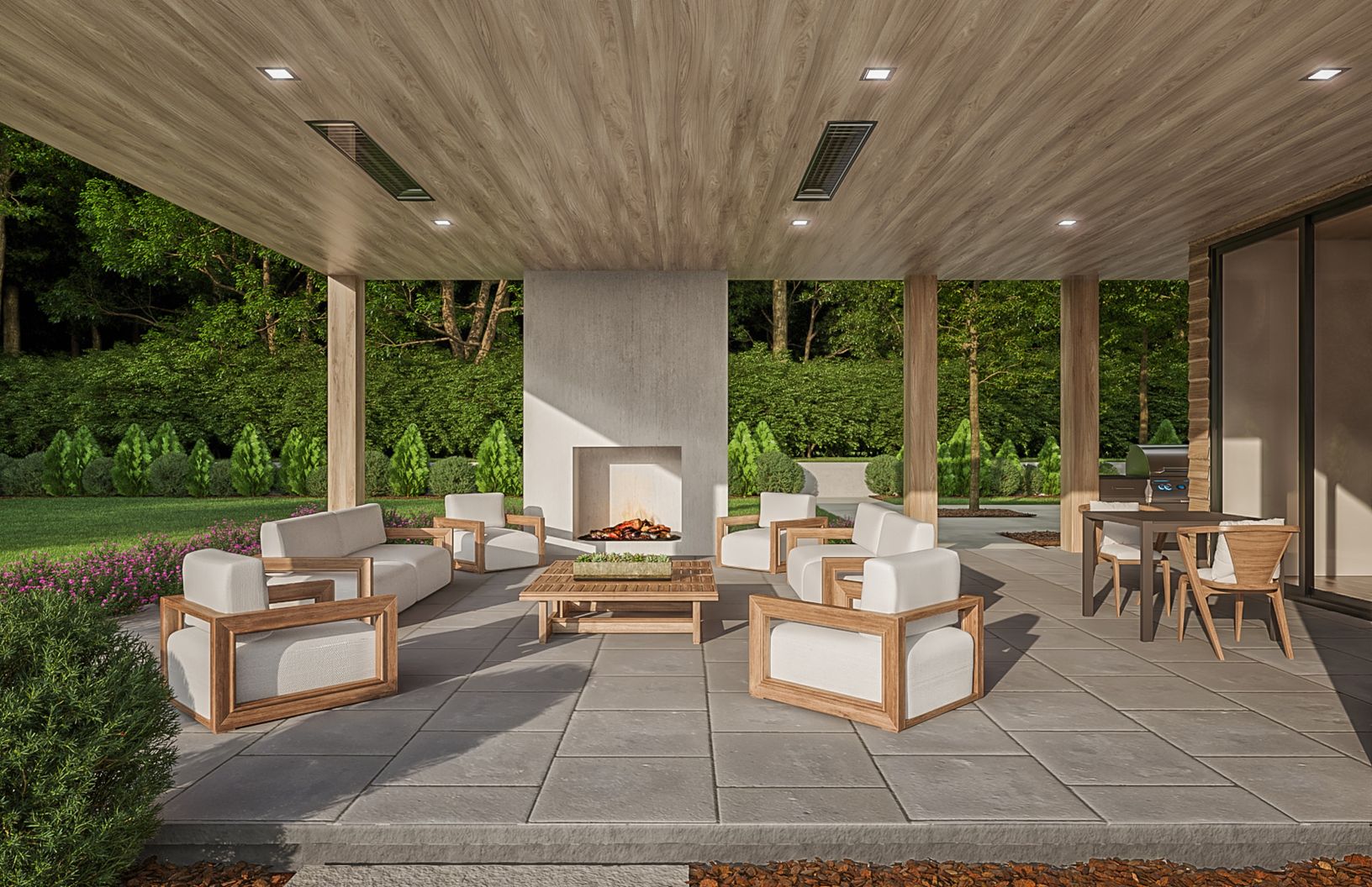  Covered Porch w/ Outdoor Kitchen