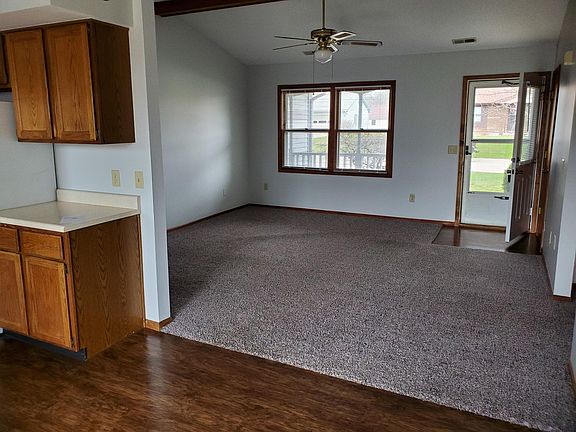Eating area into the Living Room to the Front Door