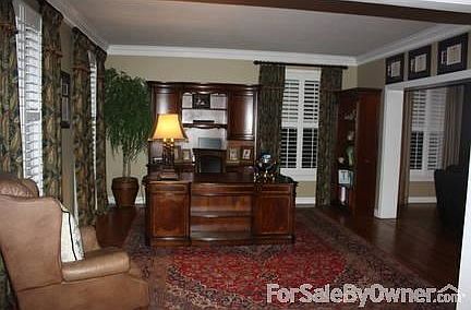 Study, off to left of foyer