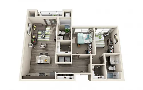 Floor plan 2X2