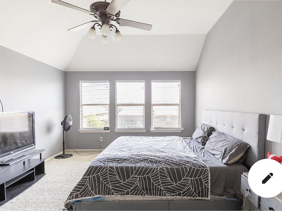 master bedroom with private bathroom and master closet