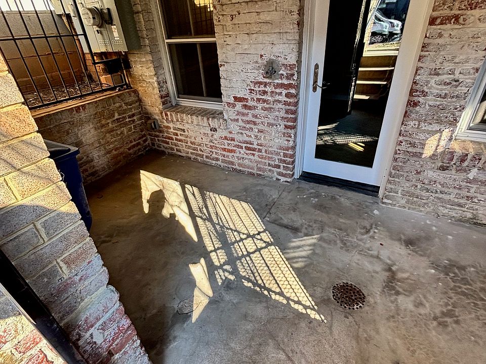 Under porch/entrance/sitting and storage.