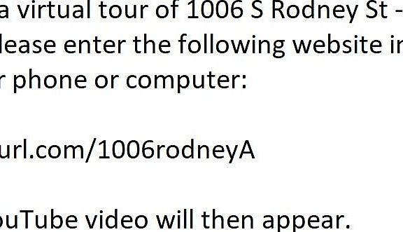 2nd image of 1006 S Rodney St APT A