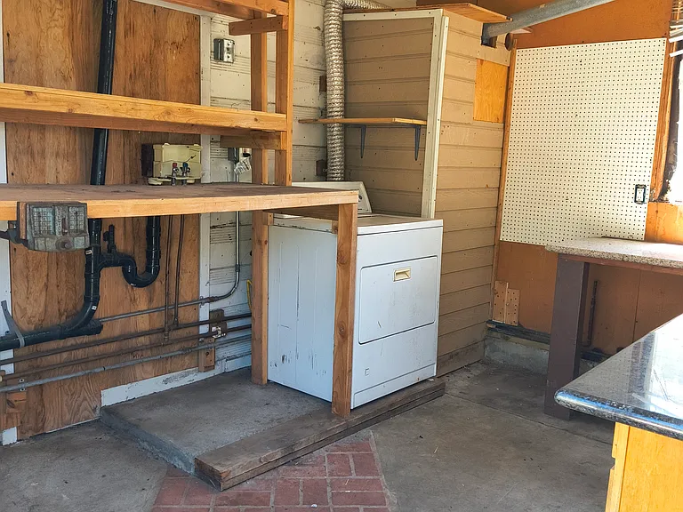 Laundry + work area