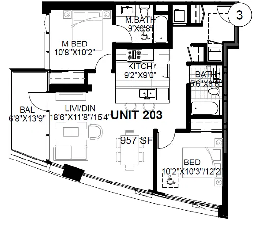 Floor plan SPIRE 2A