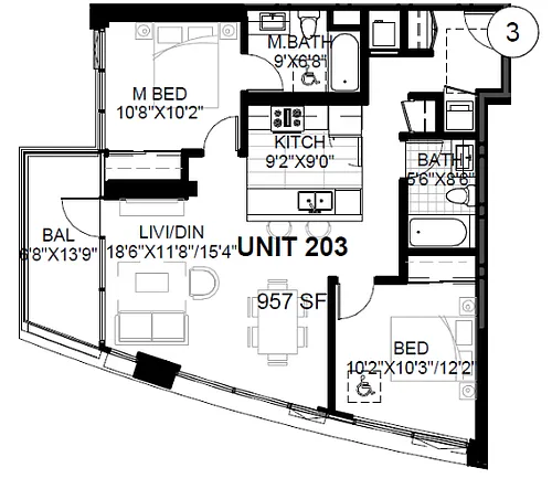 Floor plan SPIRE 2A