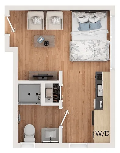 Floor plan Studio_East