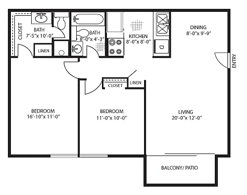 Floor plan Hiawatha