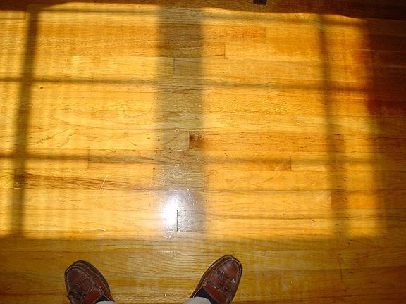 Honey color hardwood