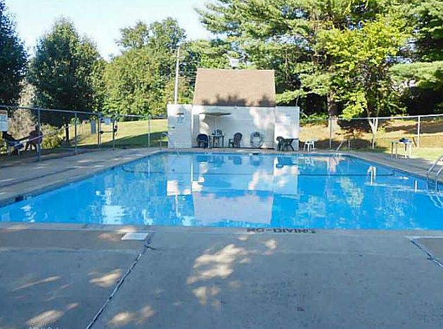 In-ground pool on property