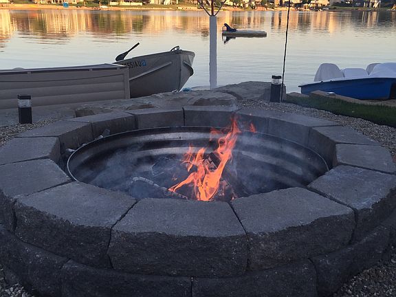 Backyard fire pit 