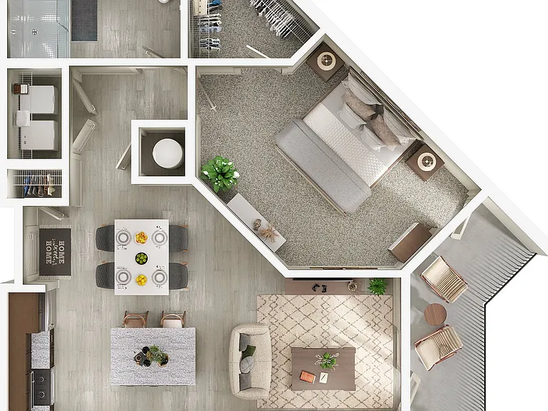 Cypress | 1x1 | 882 sf Cypress | 1x1 | 882 sf