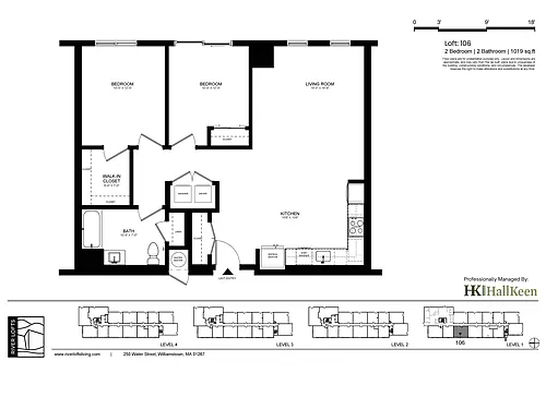 Floor plan Two Bedroom - Affordable