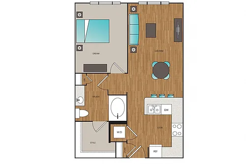 Floor plan Phase I 1x1 P