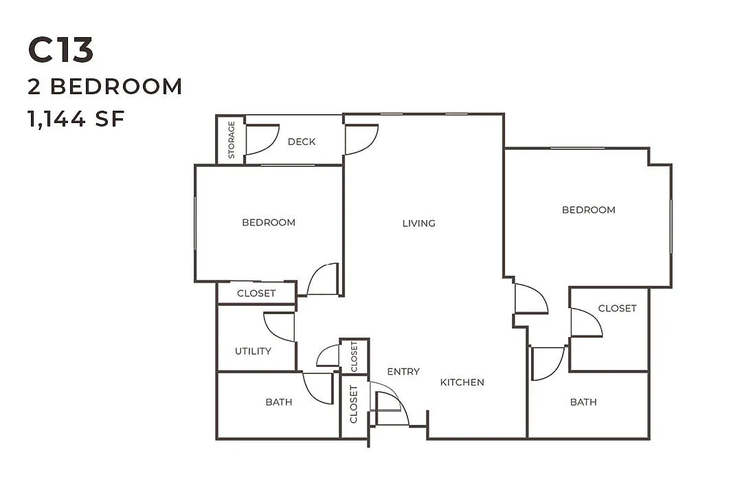 Floor plan 2X2 C13