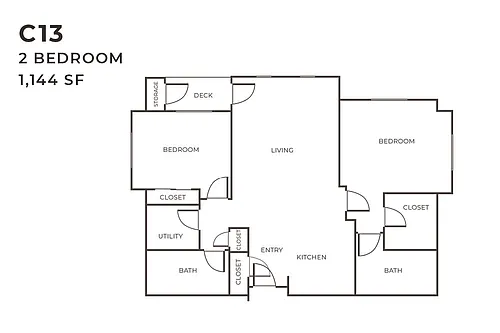 Floor plan 2X2 C13