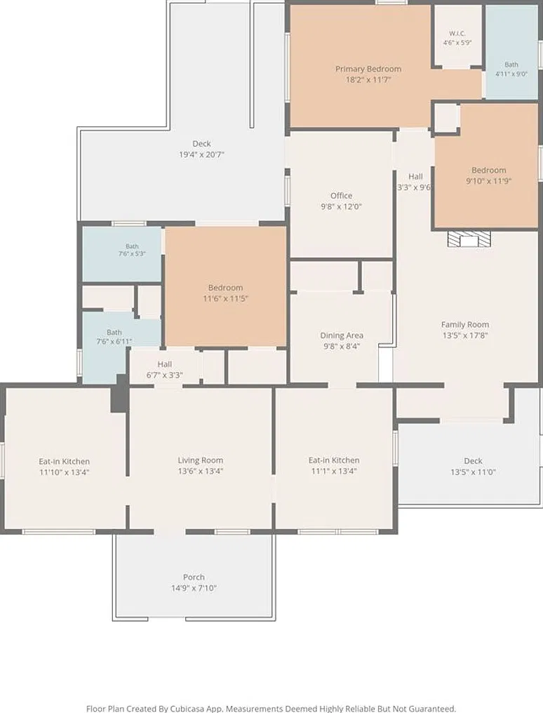 Spacious 3-Bedroom Home with Porch, Deck and Office — Photo 4