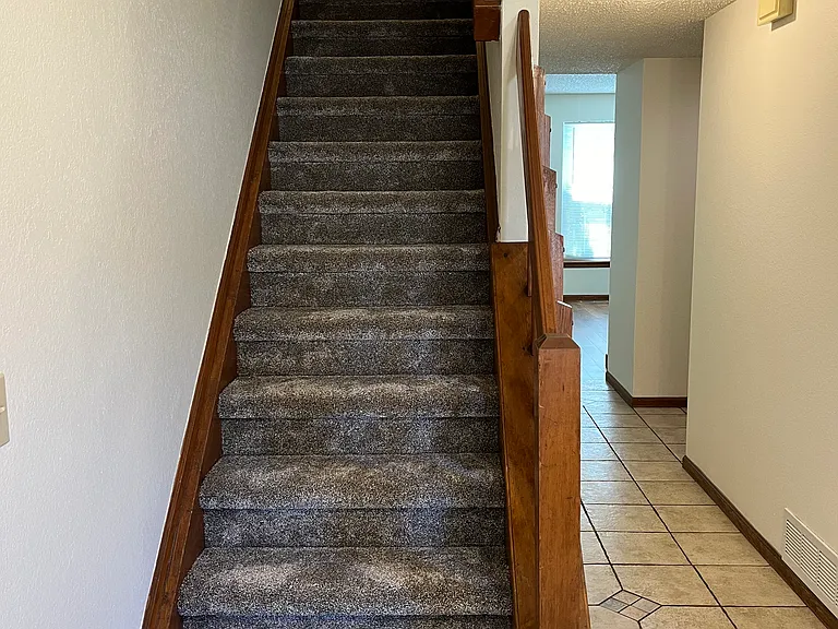 Let's go upstairs...brand NEW plush carpet throughout upstairs
