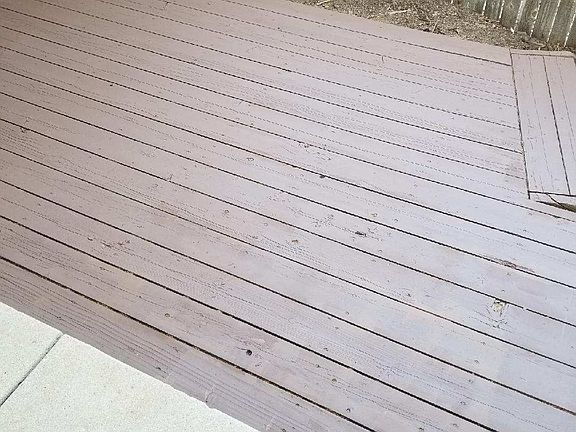 Newly Stained Patio
