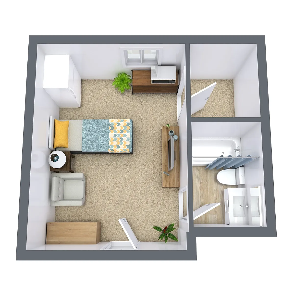 Floor plan Studio 01B