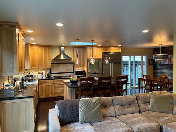 Living room and kitchen