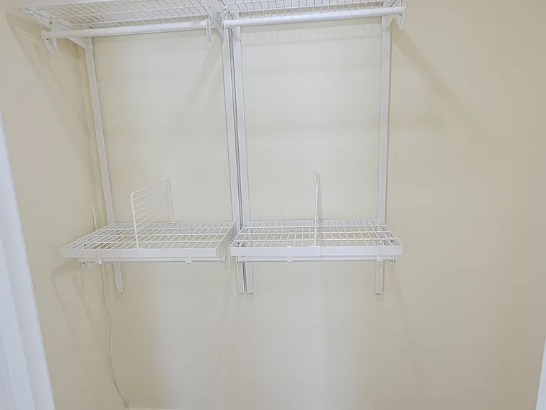 Big 2nd bedroom closet with shelving