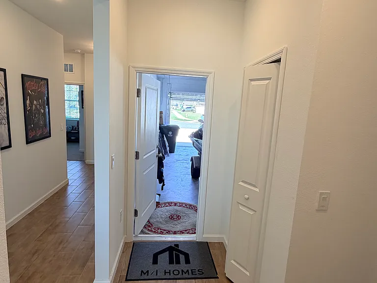 Garage hallway
