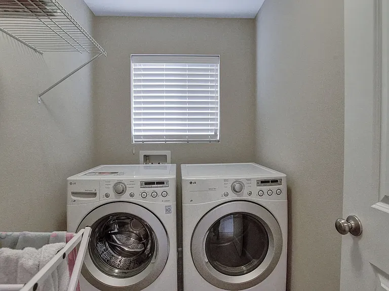 Convenient upstairs washer and dryer