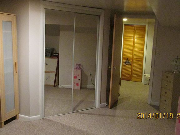 Full mirrored walk-in closet