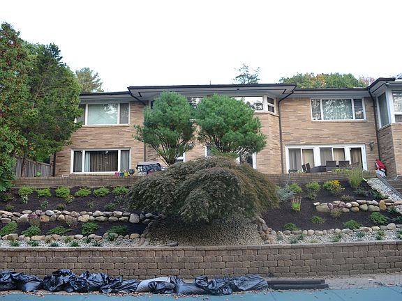 Backyard view of house