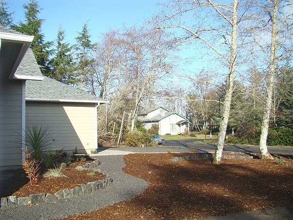 Landscaped front yard.