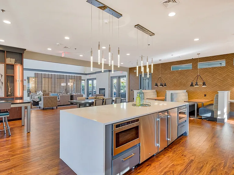 Our lounge is complete with a kitchen area and ample entertainment options.