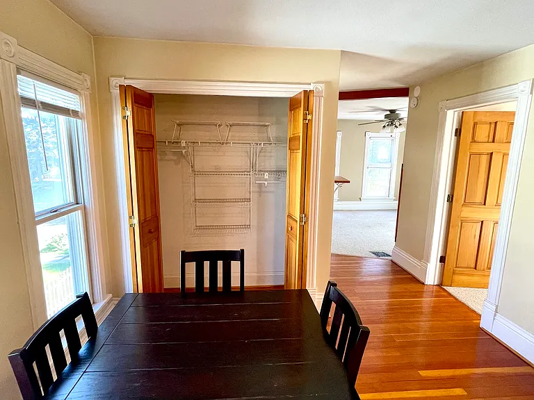 Dining room with pantry/closet