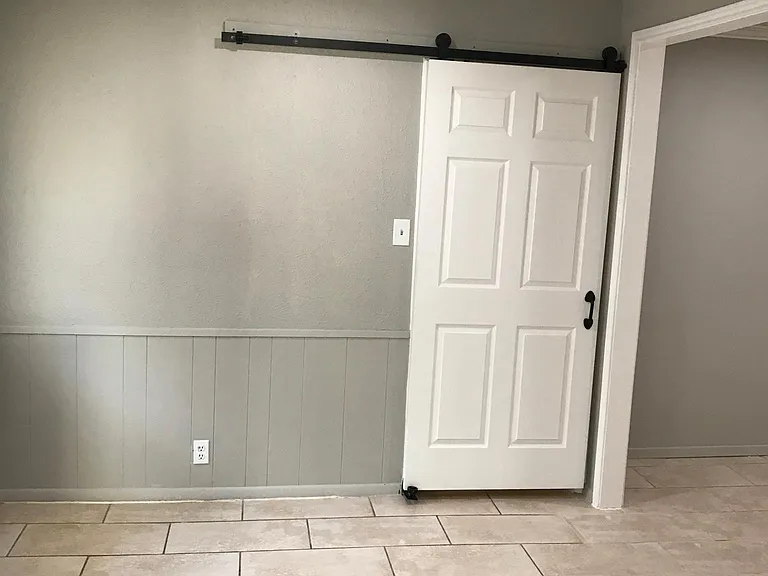 Door closed to laundry room