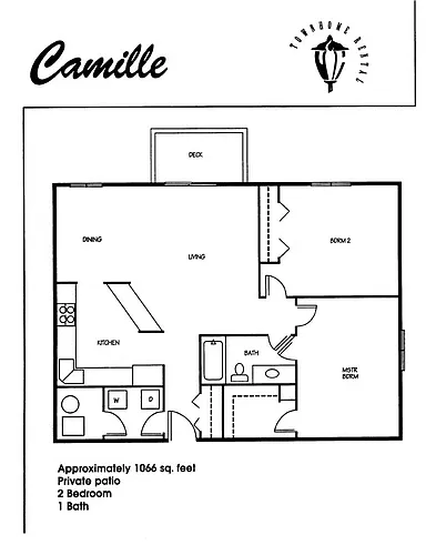 Floor plan Camille Condo