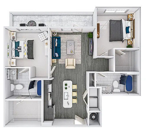 Floor plan SANTANA - (Downtown location)