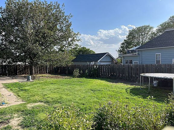 Fenced back yard