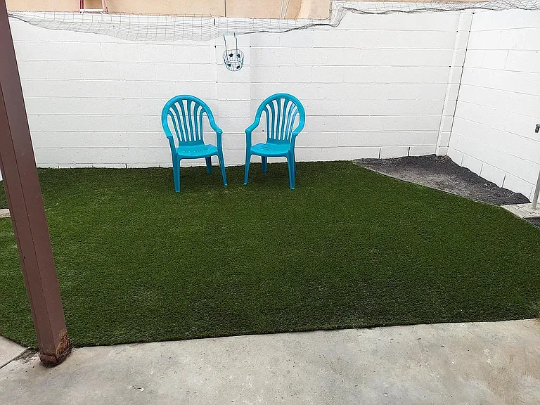 Private backyard
