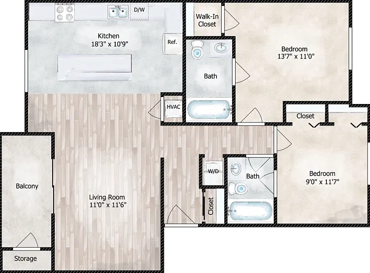 The Mod Floorplan Diagram