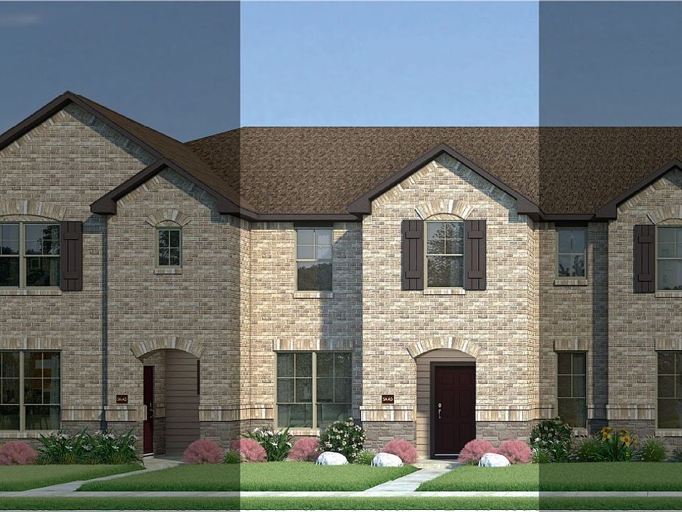 Houston with Elevation 5A Stone Exterior 2023 Townhomes