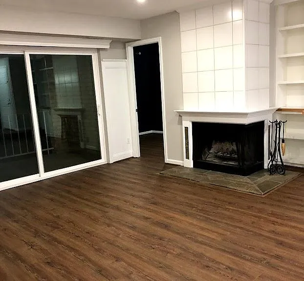 Family room/wood burning fireplace
