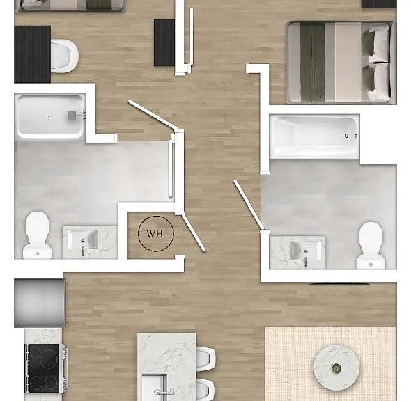 2 Bedroom - 2A 2 Bedroom - 2A