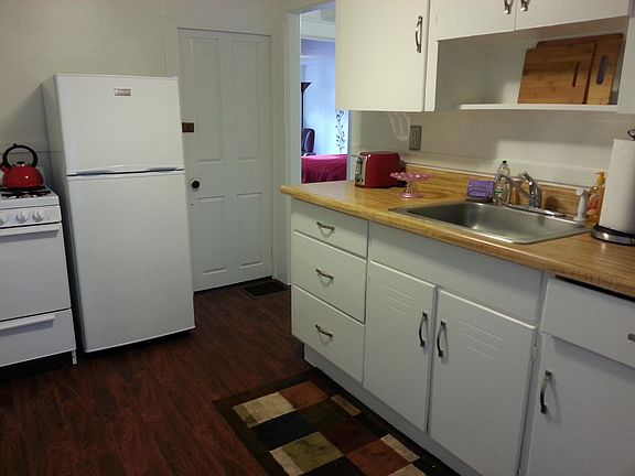 Kitchen galley. Gas stove.