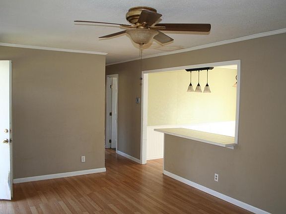 Living room into kitchen